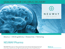 Tablet Screenshot of neuway-pharma.com